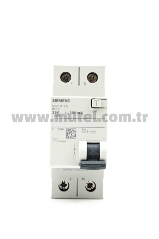 Siemens 1x25A 300MA Kaçak Akım Koruma Rölesi - 5SV5612-6 - 2