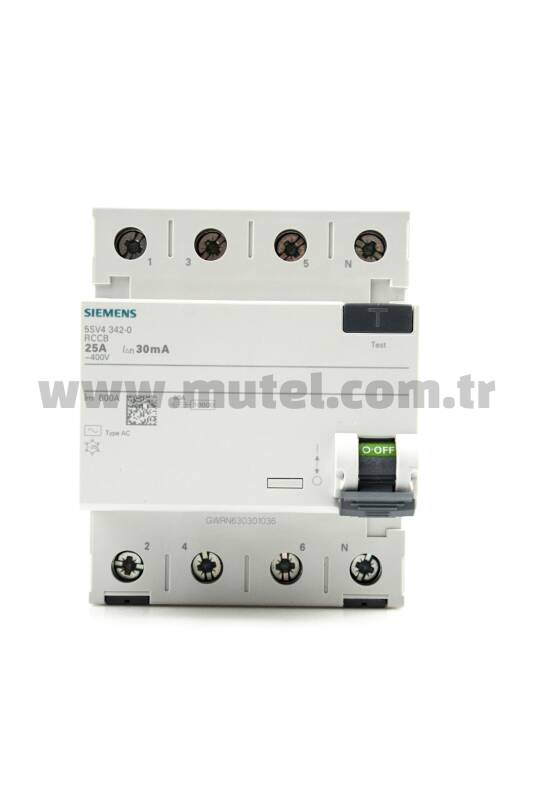 Siemens 25A 30mA 230V 3Faz Kaçak Akım Rölesi 5SV4342-0 - 2