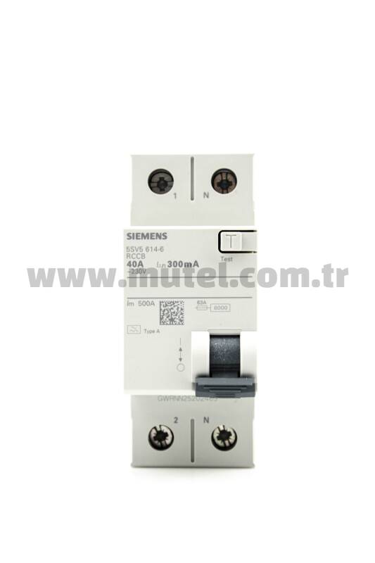 Siemens 2x40A 300MA Kaçak Akım Koruma Rölesi - 5SV5614-6 - 2