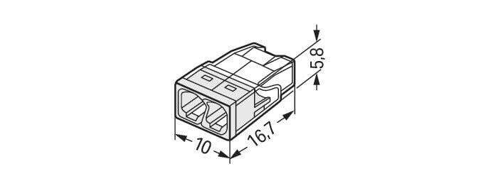 Wago 2x2,5mm2 Buat Klemensi - 2273-202 - 3