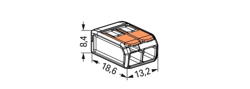 Wago 2x4mm2 Tırnaklı Buat Klemensi - 221-412 - 7